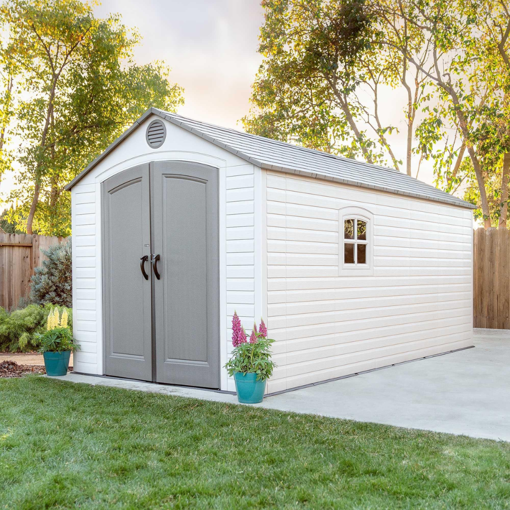 Lifetime 8 Ft. X 15 Ft. Outdoor Storage Shed – 60075