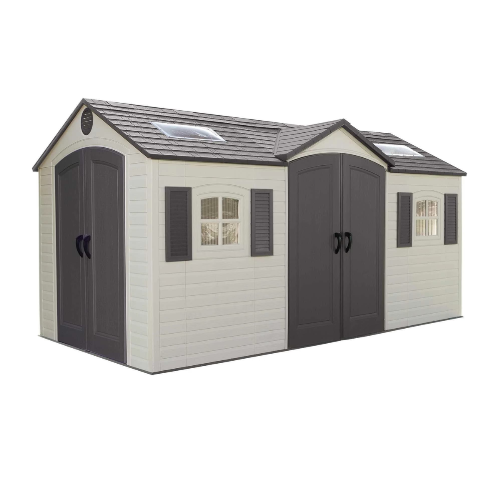 Lifetime 15 Ft. x 8 Ft. Outdoor Storage Shed – 60079