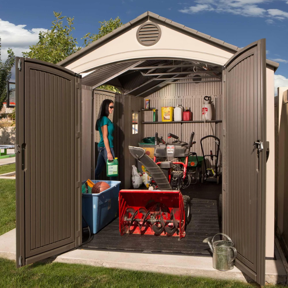 Lifetime 15 Ft. x 8 Ft. Outdoor Storage Shed – 60079